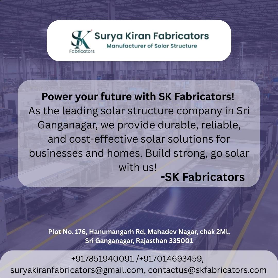 solar structure company in sri ganganagar