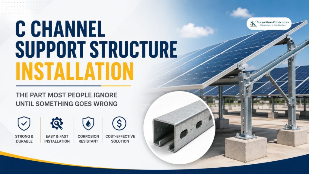 C Channel Support Structure Installation