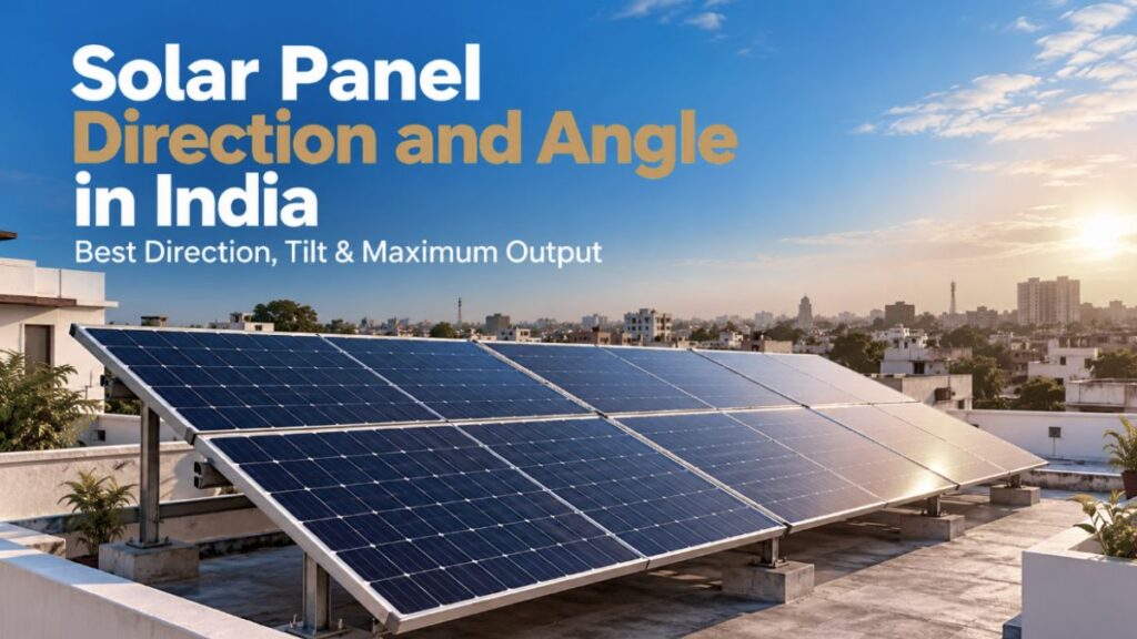 Solar Panel Direction and Angle in India