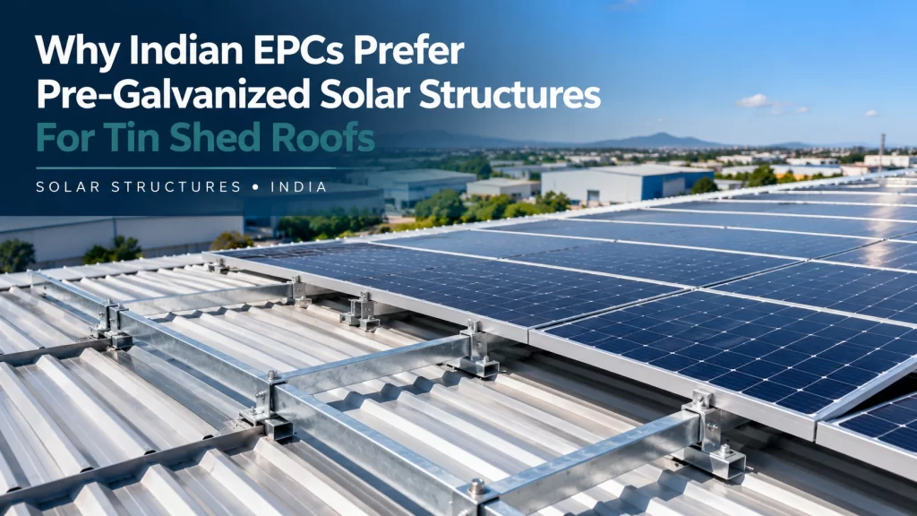 pre galvanized solar structure